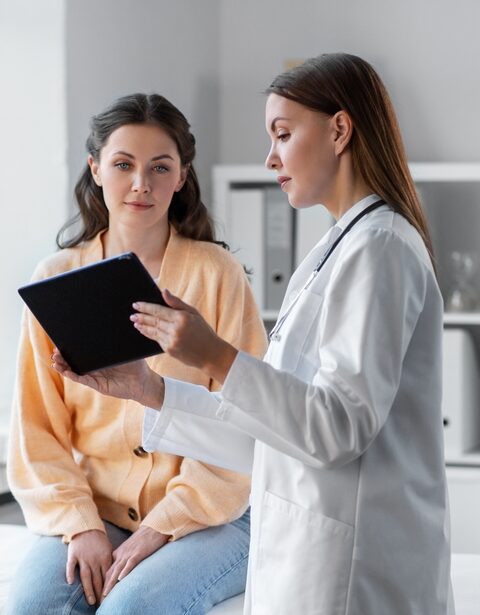 doctor explaining Dysport vs Botox in Silver Spring