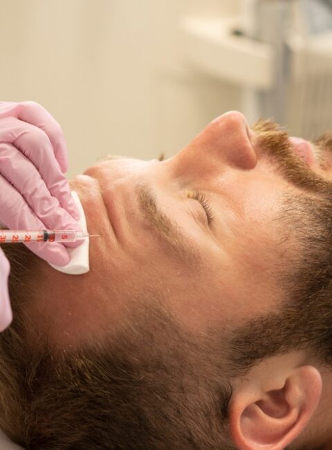 man getting botox in Montgomery County MD
